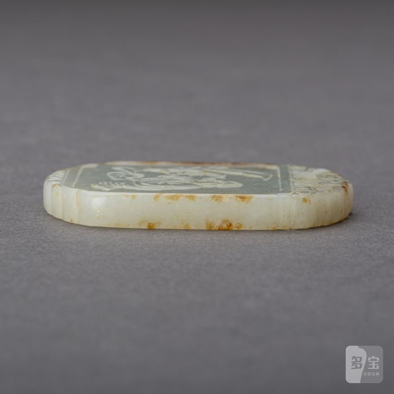    清 白玉童子牌 - 图4